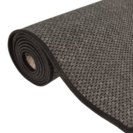 Tapijtloper 80x400 cm sisal-look antracietkleurig 5