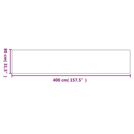 Tapijtloper 80x400 cm sisal-look antracietkleurig 6