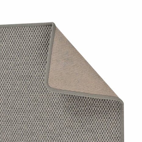Tapijtloper 50x100 cm sisal-look zilverkleurig 4