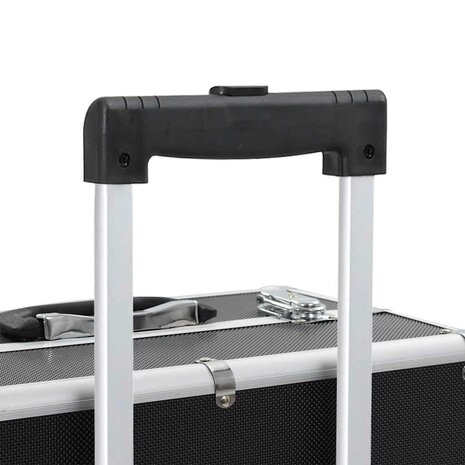 Make-up trolley aluminium zwart 7