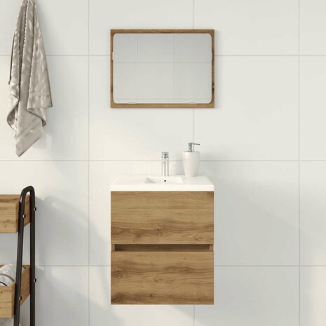 Badkamer wastafelkast Artisan Oak 41x38,5x45 cm Engineered Wood 3