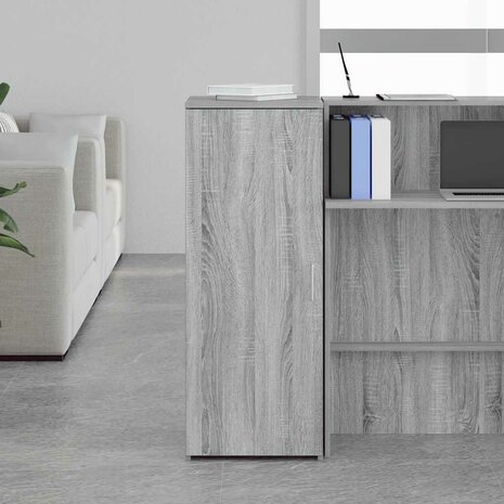 Opbergkast 40x45x103,5 cm bewerkt hout grijs sonoma eikenkleur 3