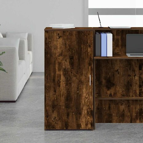 Opbergkast 50x45x103,5 cm bewerkt hout gerookt eikenkleur 3