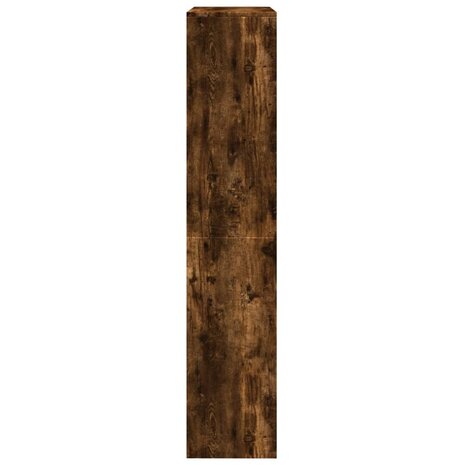Kamerscherm / boekenkast 143,5x29x143,5 cm hout gerookt eiken 6