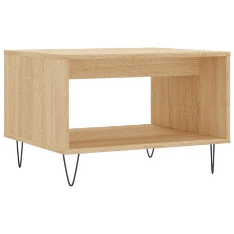 Salontafel 60x50x40 cm bewerkt hout sonoma eikenkleurig 6
