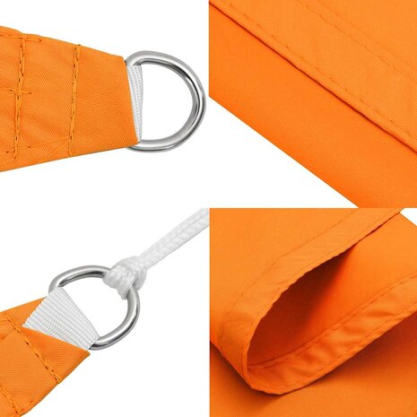 Zonneschermdoek Oranje 7x5x5 m 100% Polyester Oxford 6