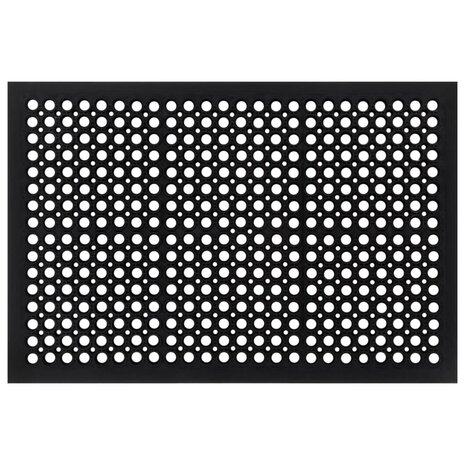 Deurmat rechthoekig 60x90 cm rubber 1