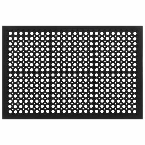 Deurmat rechthoekig 60x90 cm rubber 3