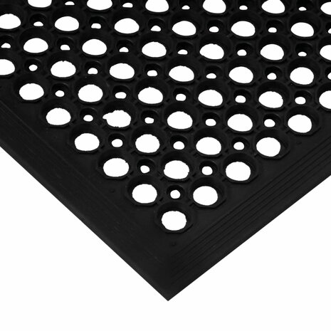 Deurmat rechthoekig 60x90 cm rubber 4