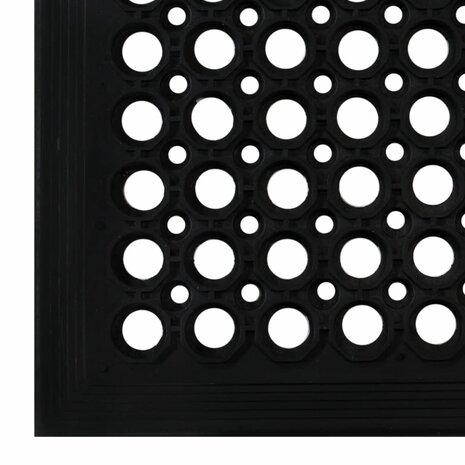Deurmat rechthoekig 60x90 cm rubber 5