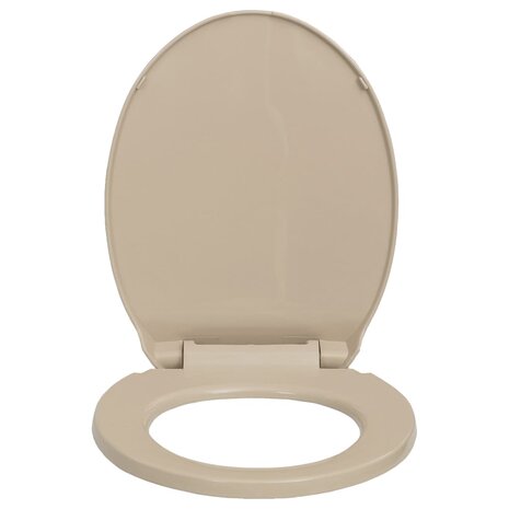 Toiletbril soft-close ovaal beige 3
