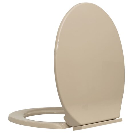 Toiletbril soft-close ovaal beige 4