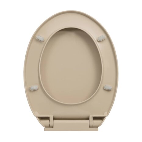 Toiletbril soft-close ovaal beige 6