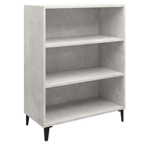 Dressoir 69,5x32,5x90 cm bewerkt hout betongrijs 2