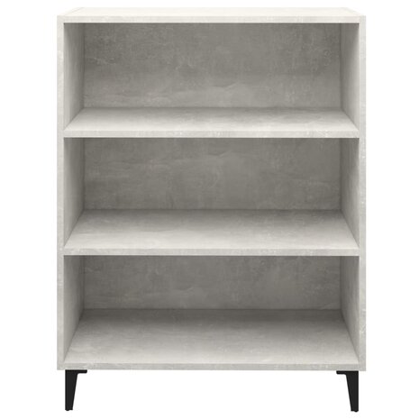 Dressoir 69,5x32,5x90 cm bewerkt hout betongrijs 3