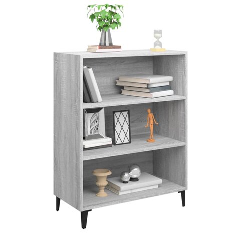 Dressoir 69,5x32,5x90 cm bewerkt hout betongrijs 5