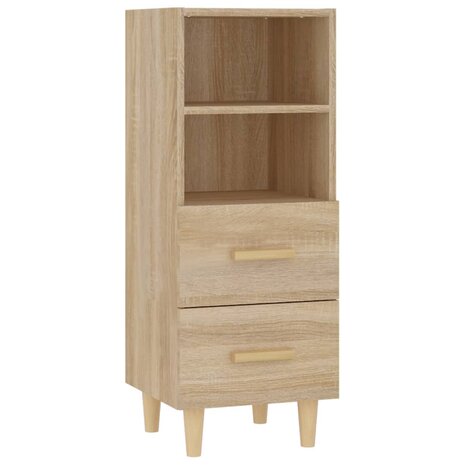 Dressoir 34,5x34x90 cm bewerkt hout sonoma eikenkleurig 2