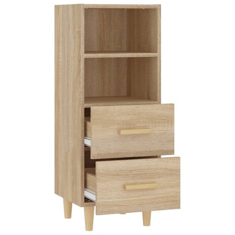Dressoir 34,5x34x90 cm bewerkt hout sonoma eikenkleurig 7