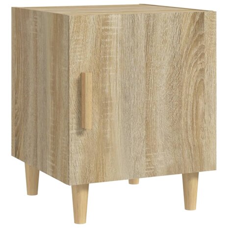 Nachtkastje bewerkt hout sonoma eikenkleurig 2