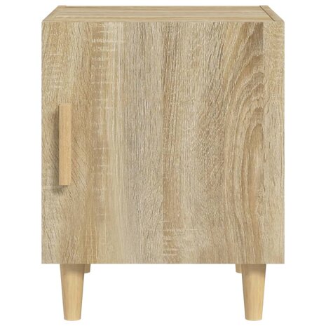 Nachtkastje bewerkt hout sonoma eikenkleurig 3