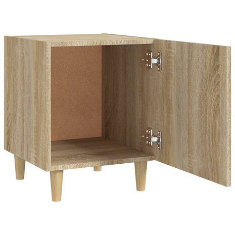 Nachtkastje bewerkt hout sonoma eikenkleurig 5
