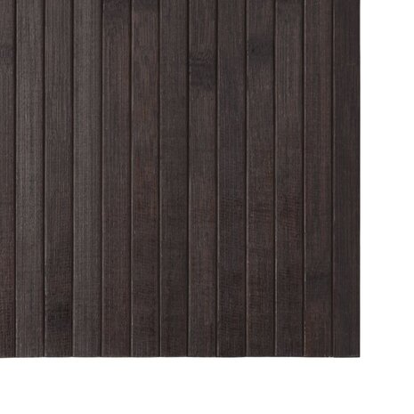 Vloerkleed rechthoekig 60x200 cm bamboe donkerbruin 6