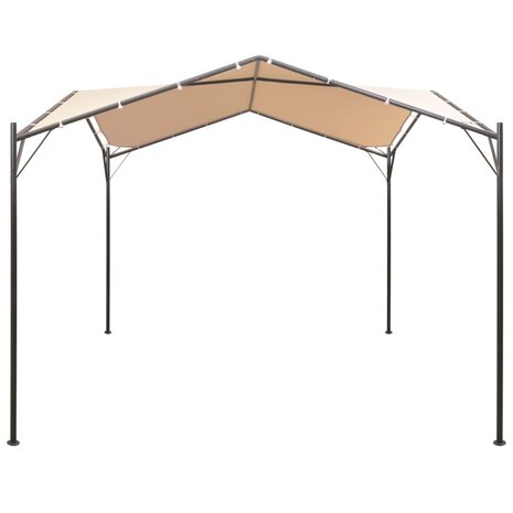 Prieel 4x4 m staal beige 2