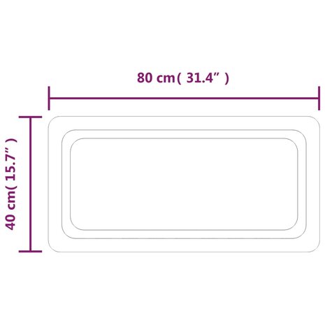 Badkamerspiegel LED 40x80 cm 5
