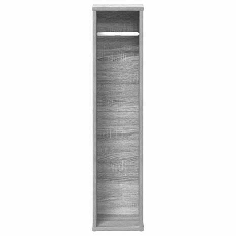 Badkamerkast met rolhouder grijs Sonoma 20,5x20x90 cm 4
