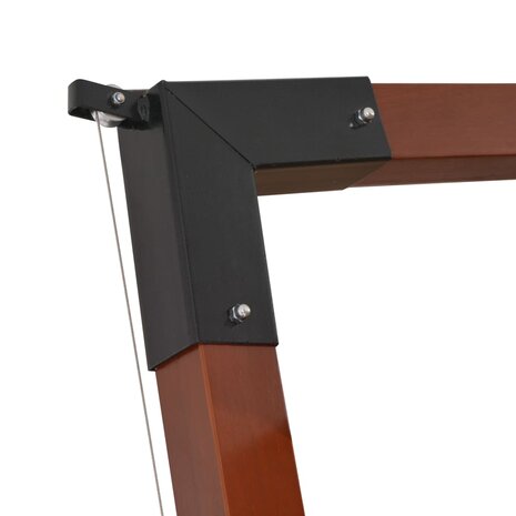 Zweefparasol met houten paal 400x300 cm taupe 6