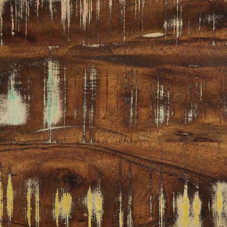 Bank Multicolor 60x35x45 cm Massief Hout Hergebruikt 9