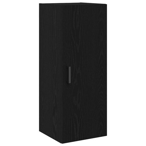 Wandkast 34,5x34x90 cm bewerkt hout zwart eikenkleurig 2