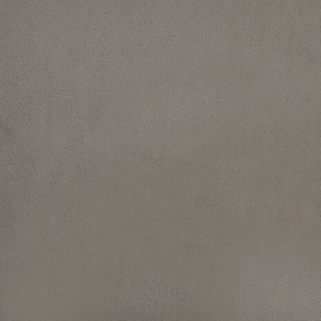 Bankje 70x35x41 cm fluweel lichtgrijs 6