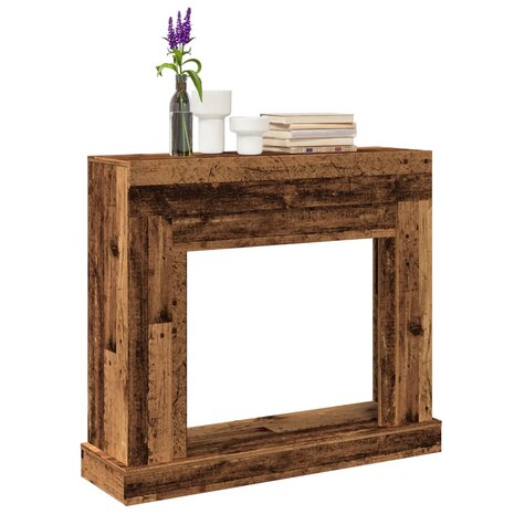 Haardombouw 100x30x87,5 cm bewerkt hout oud houtkleurig 1