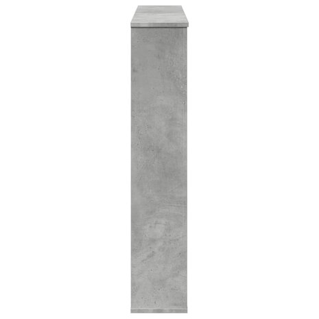 Haardombouw 100x20x100 cm bewerkt hout betongrijs 5
