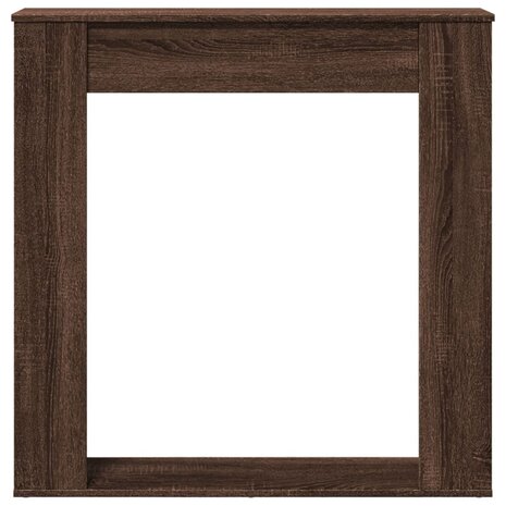 Haardombouw 100x20x100 cm bewerkt hout bruin eikenkleurig 4