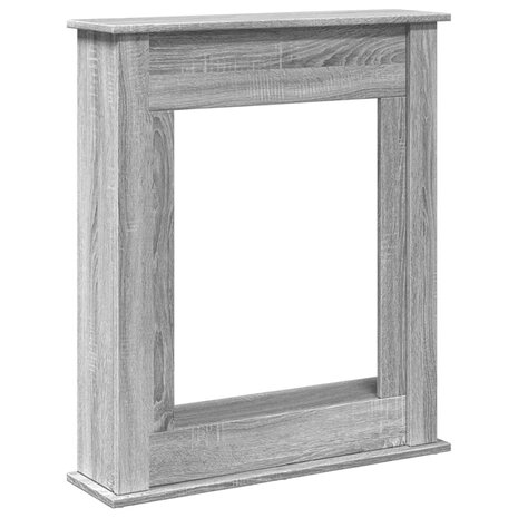 Haardombouw 75x20x87,5 cm bewerkt hout grijs sonoma eikenkleur 2