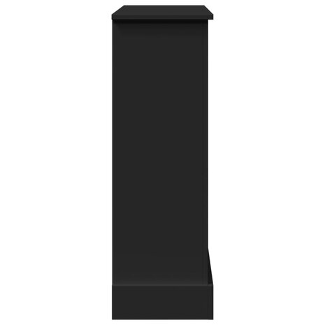 Haardombouw 90x30x90 cm bewerkt hout zwart 5