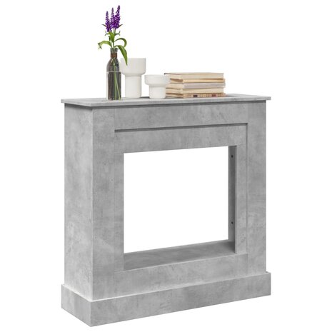Haardombouw 90x30x90 cm bewerkt hout betongrijs 1