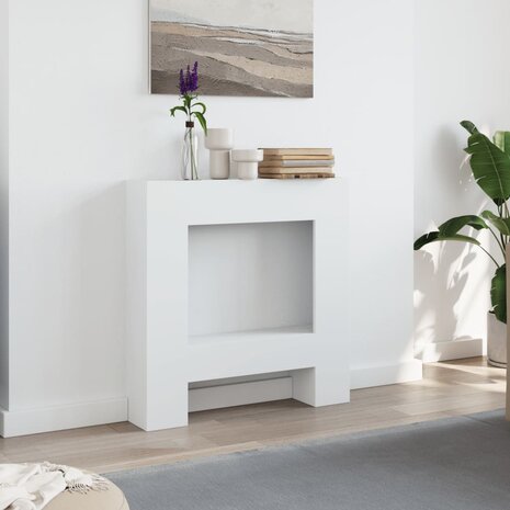Haardombouw 81x18x82 cm bewerkt hout wit 3