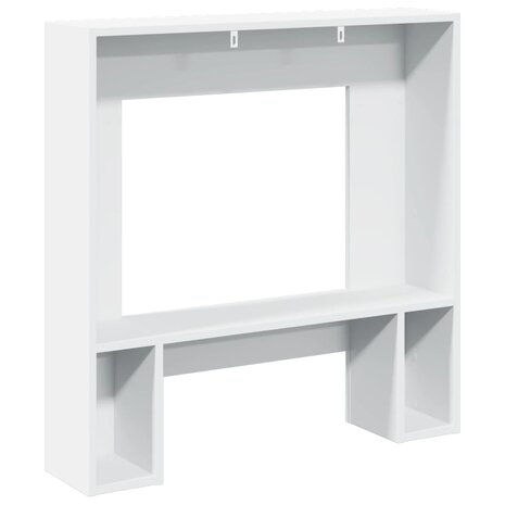 Haardombouw 81x18x82 cm bewerkt hout wit 6