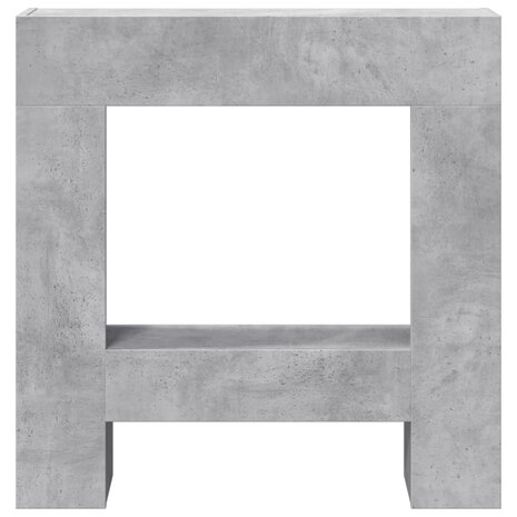 Haardombouw 81x18x82 cm bewerkt hout betongrijs 4