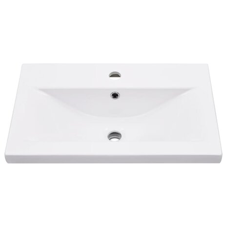 Wastafelframe met inbouwwastafel ijzer zwart 6