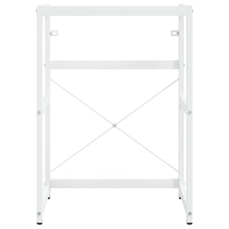 Wastafelframe met inbouwwastafel ijzer wit 4