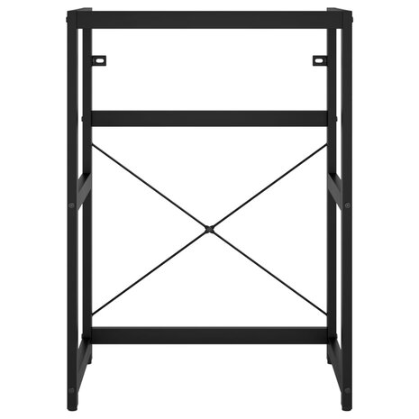 Wastafelframe met inbouwwastafel ijzer zwart 4