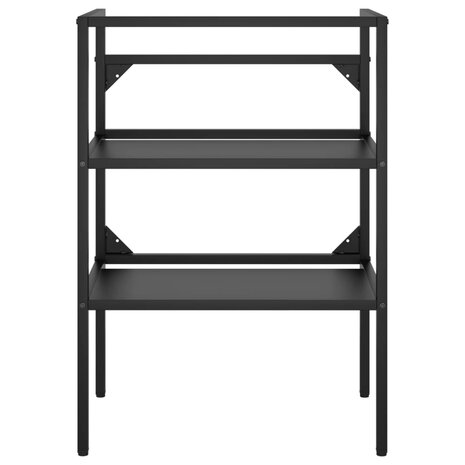Wastafelframe 59x38x83 cm ijzer zwart 3