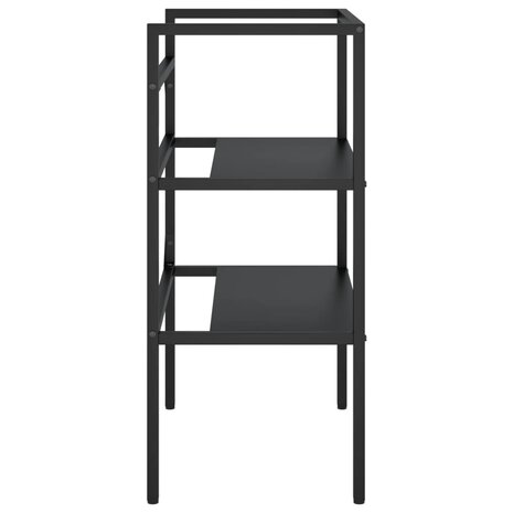 Wastafelframe 59x38x83 cm ijzer zwart 4