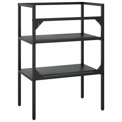 Wastafelframe 59x38x83 cm ijzer zwart 5