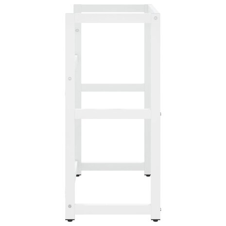 Wastafelframe 59x38x83 cm ijzer wit 4