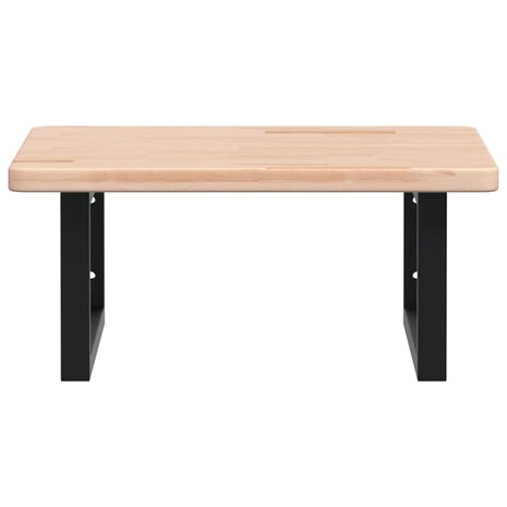 Badkamer wandschap staal en massief eikenhout 4